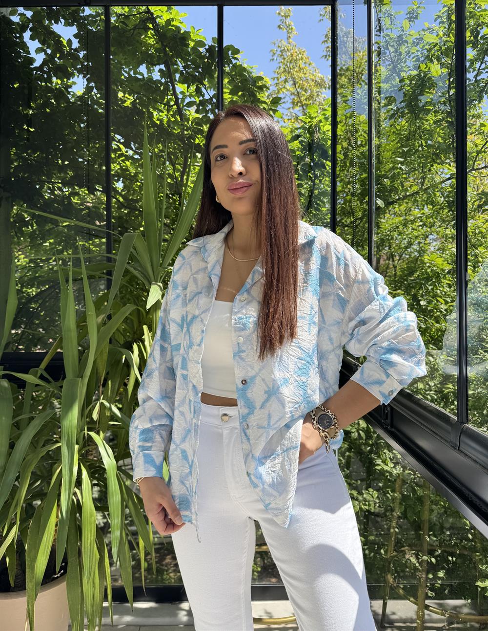 Empirme Gömlek Turkuaz