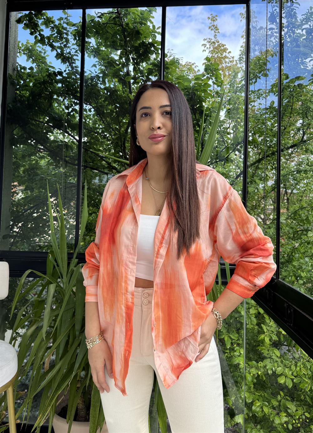 Empirme Gömlek Turuncu