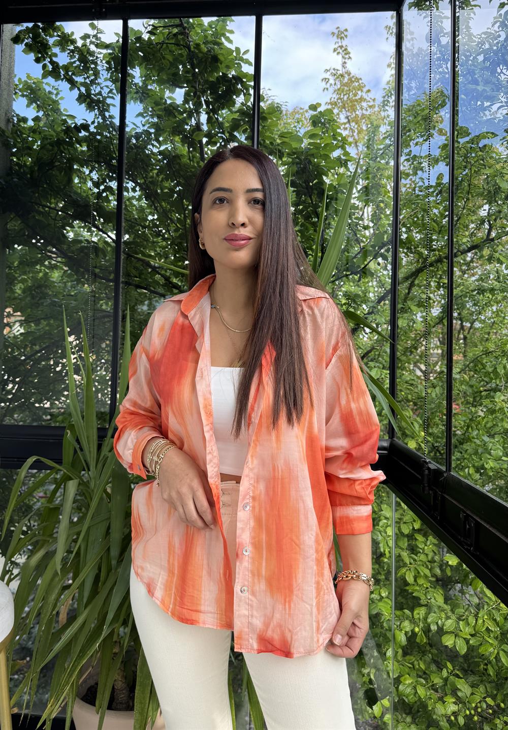 Empirme Gömlek Turuncu