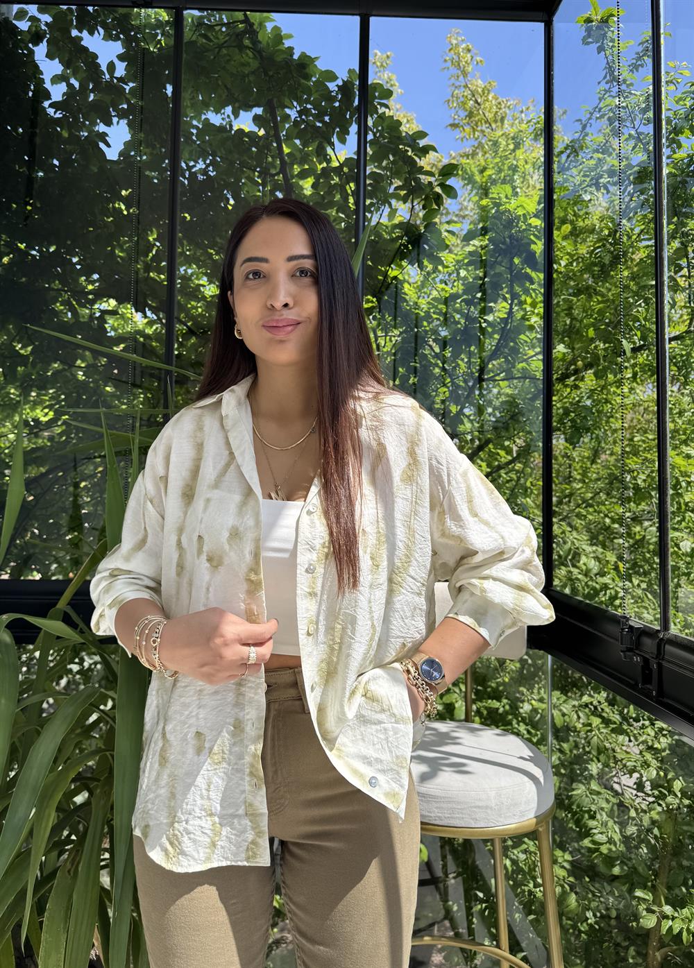 Empirme Gömlek Yeşil