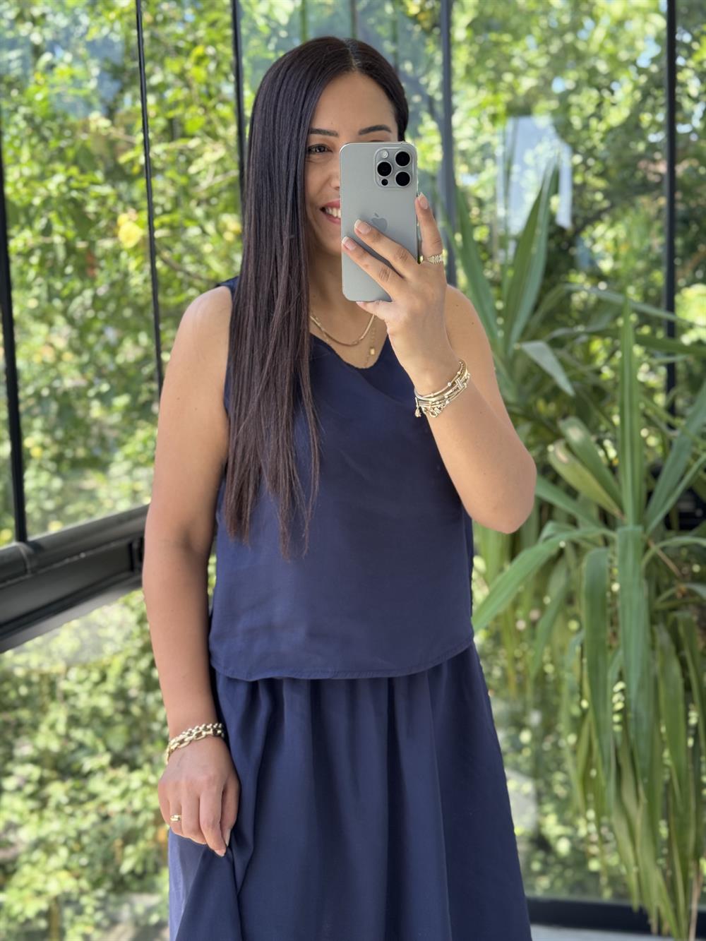 Etekli Tensel Takım Lacivert