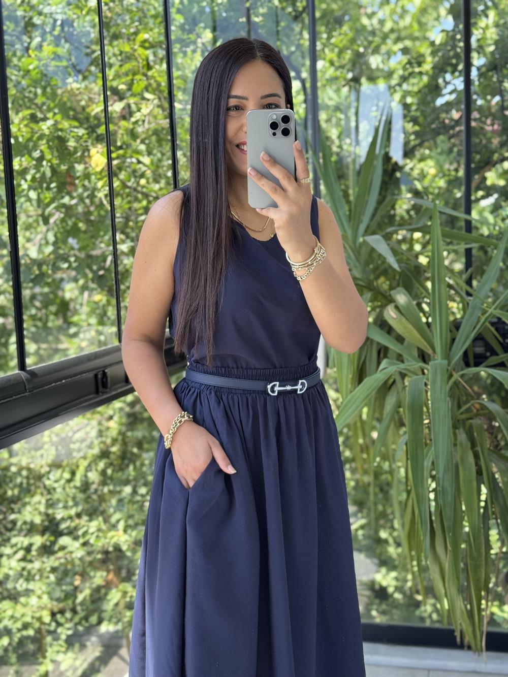 Etekli Tensel Takım Lacivert