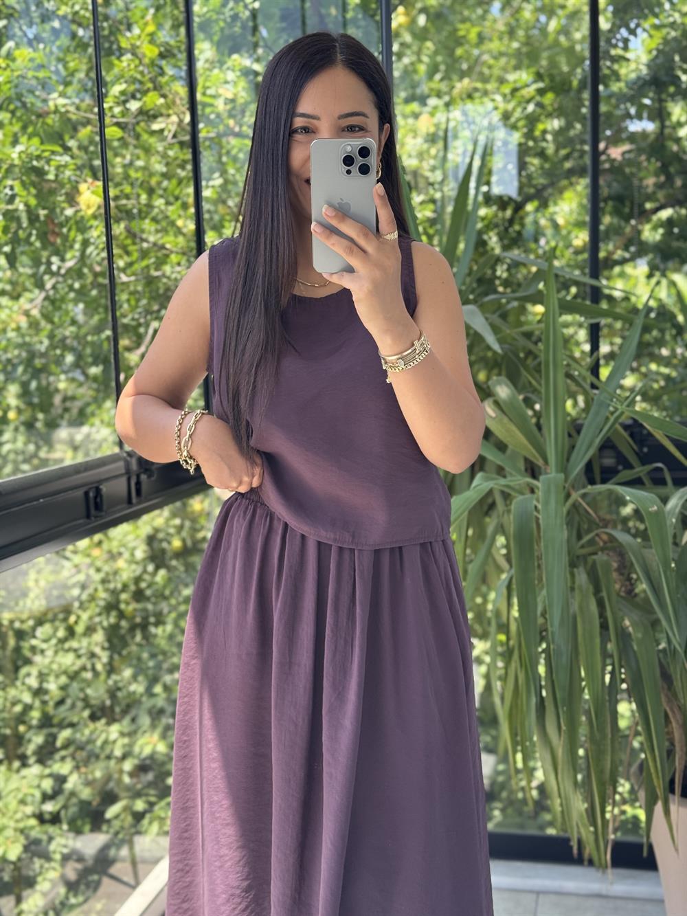 Etekli Tensel Takım Mürdüm