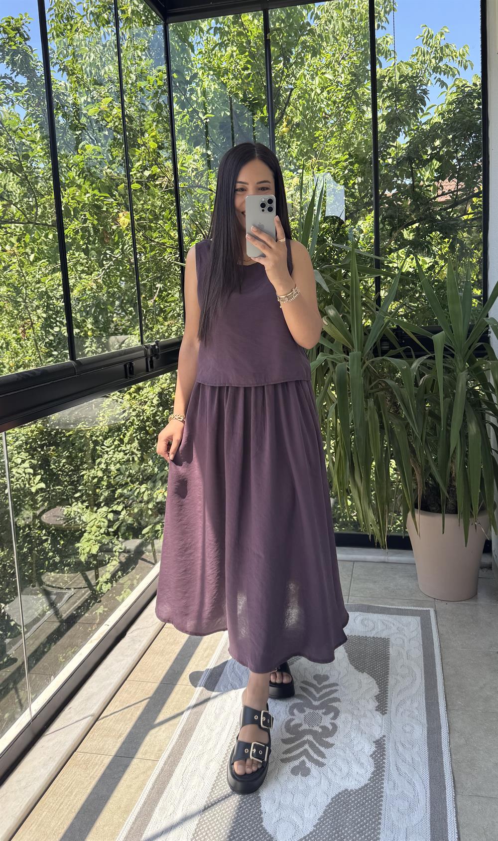 Etekli Tensel Takım Mürdüm