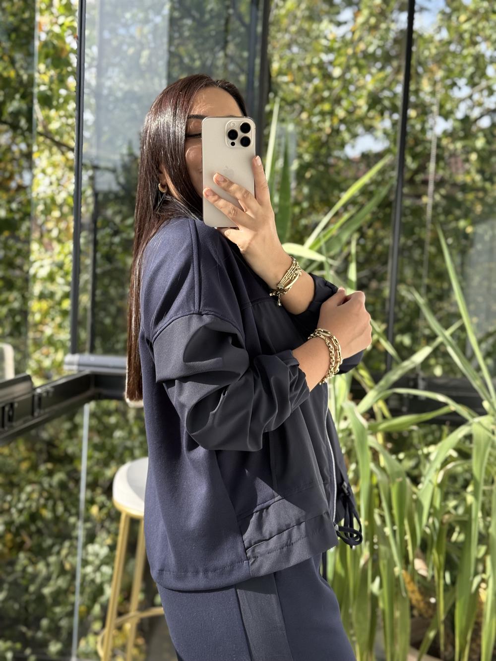 Paraşüt Detaylı Takım Lacivert