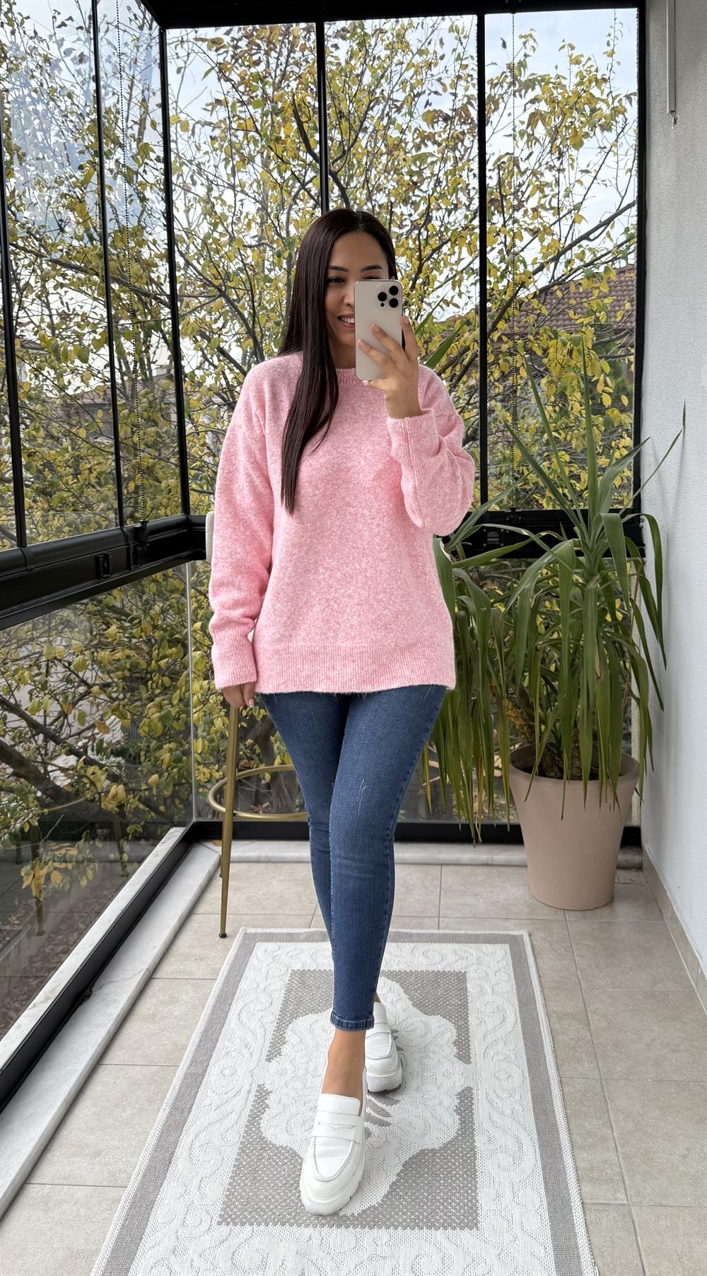 Yumoş Basic Kazak Pembe