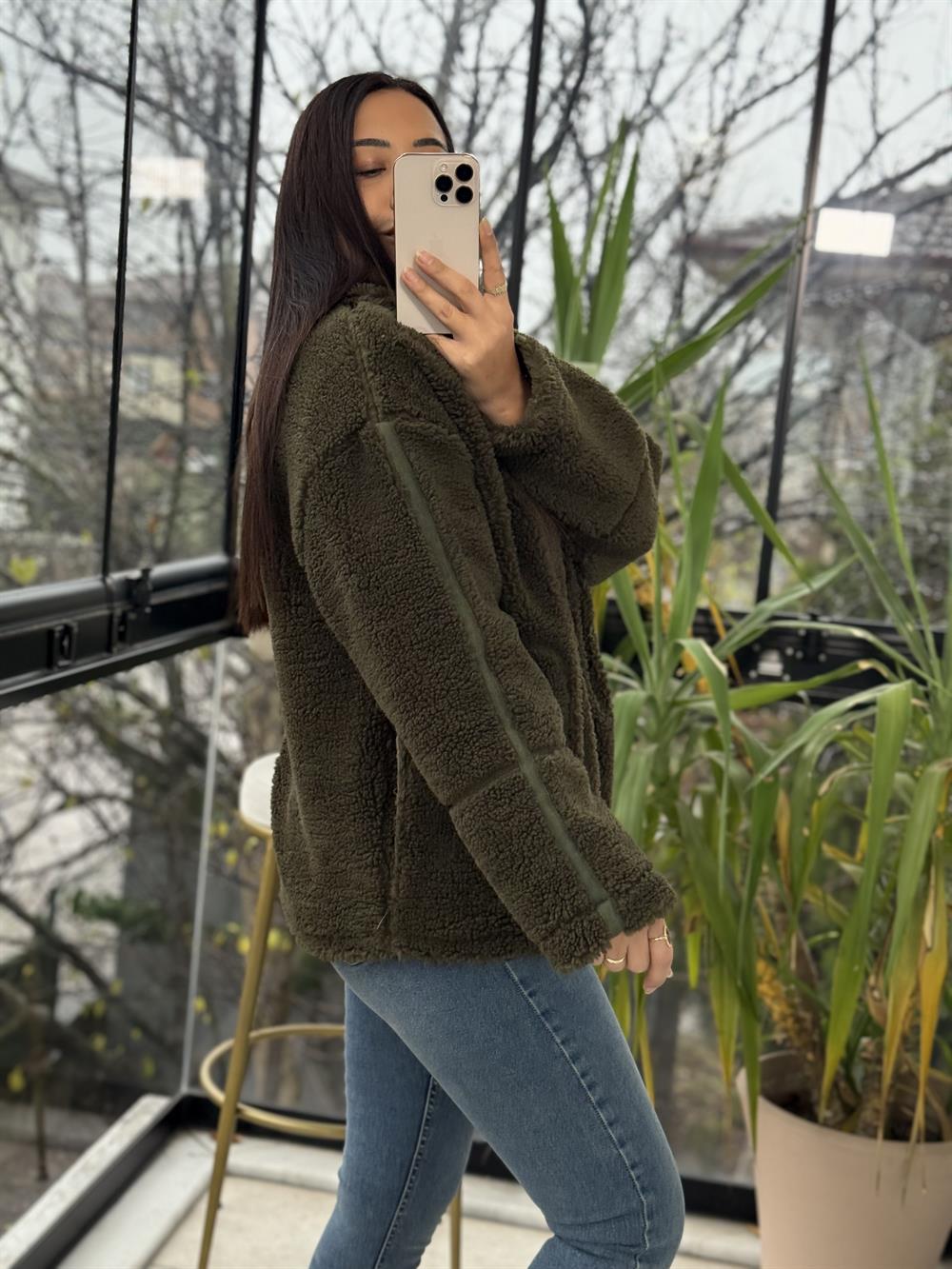 Pelüş Basic Polar Haki Yeşili