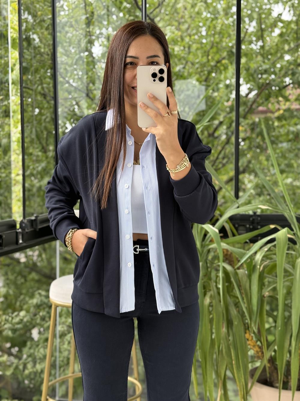 Gömlek Mix Hırka Lacivert