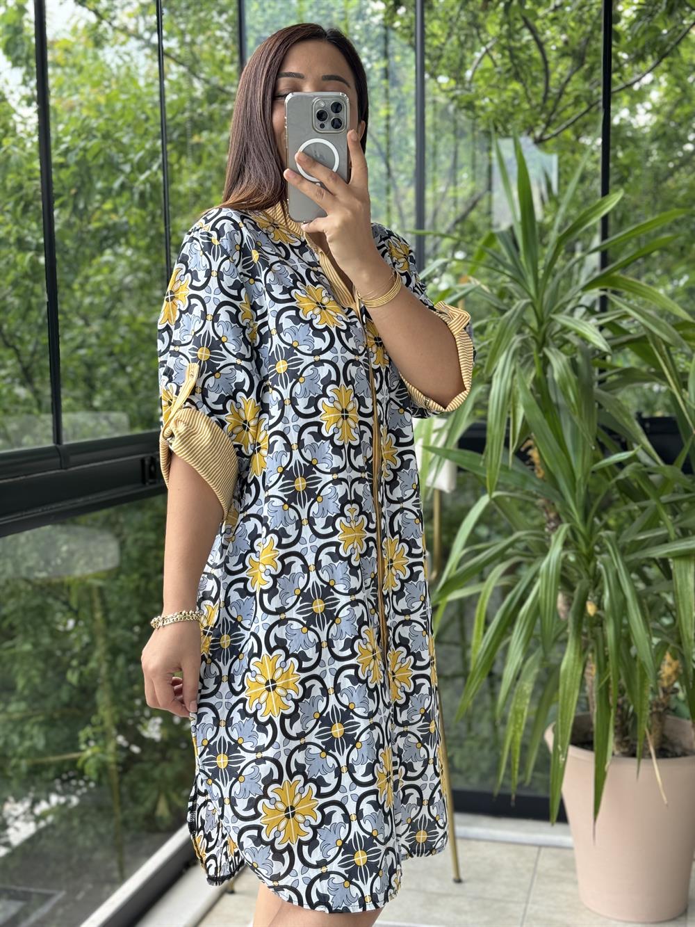 Garnili Elbise Sarı