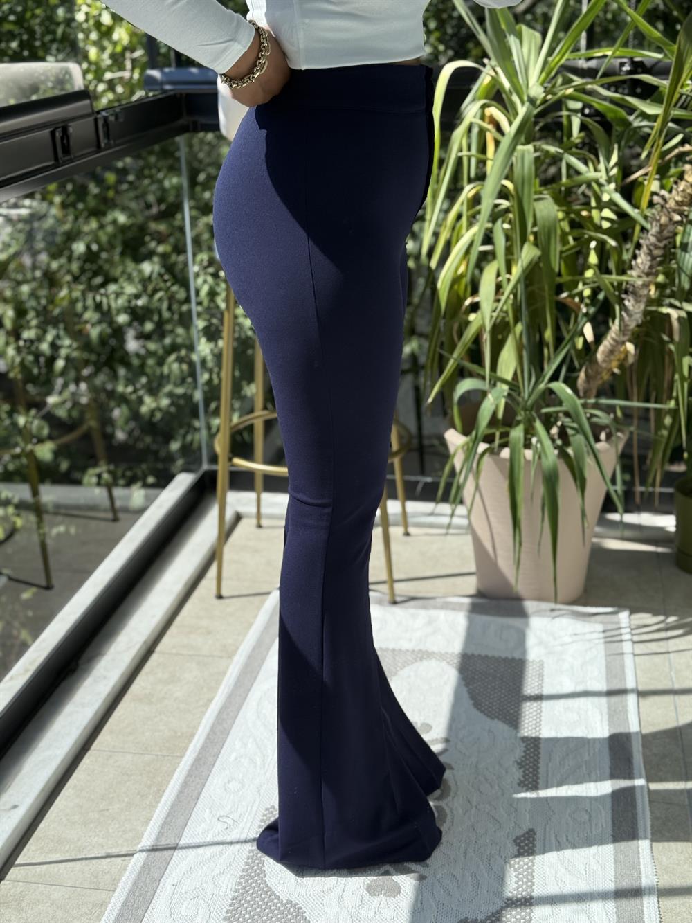 İspanyol Kumaş Pantolon Lacivert