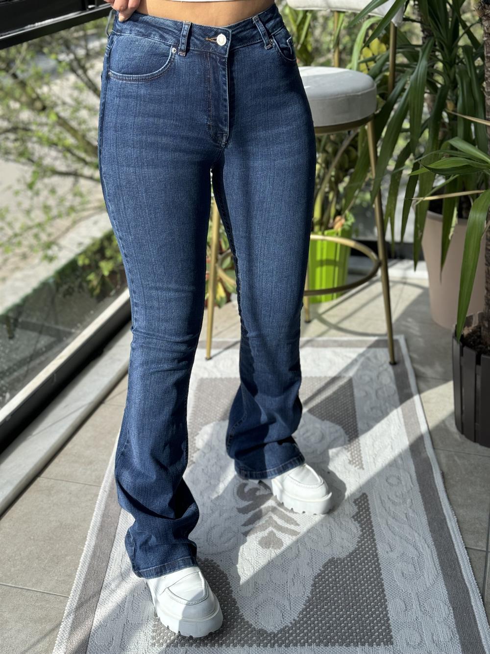 İspanyol Paça Jean Lacivert