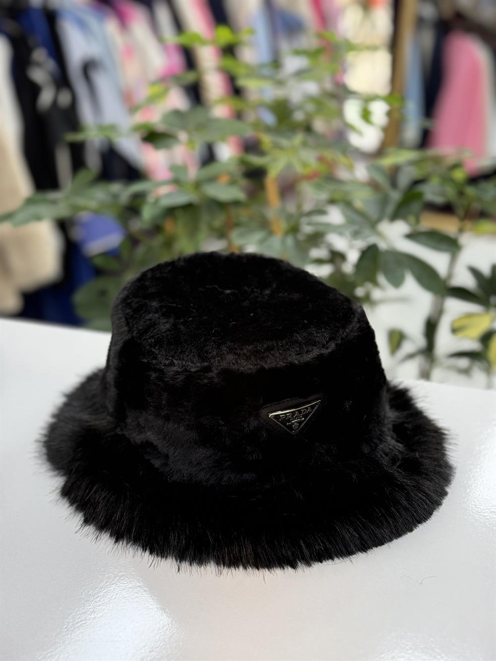 İthal Prada Şapka Siyah