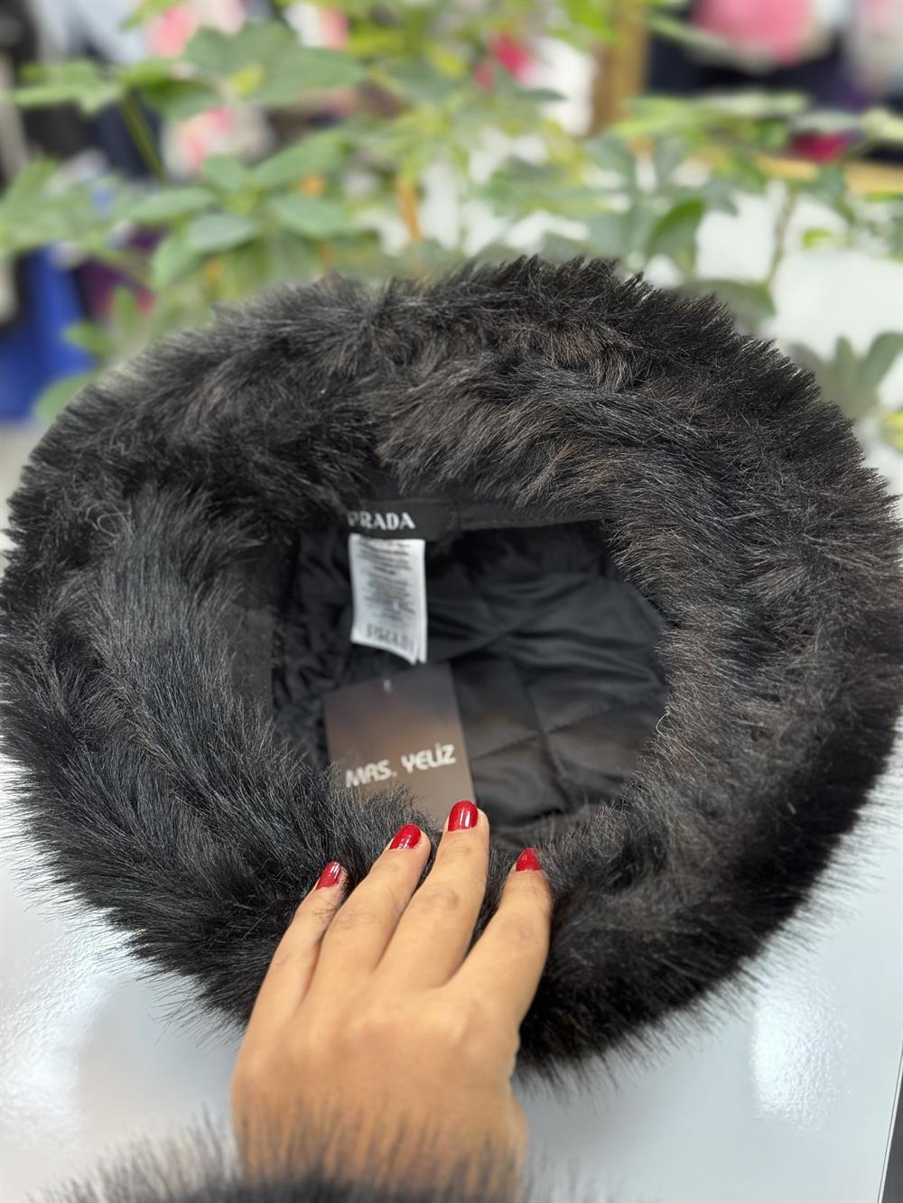 İthal Prada Şapka Siyah