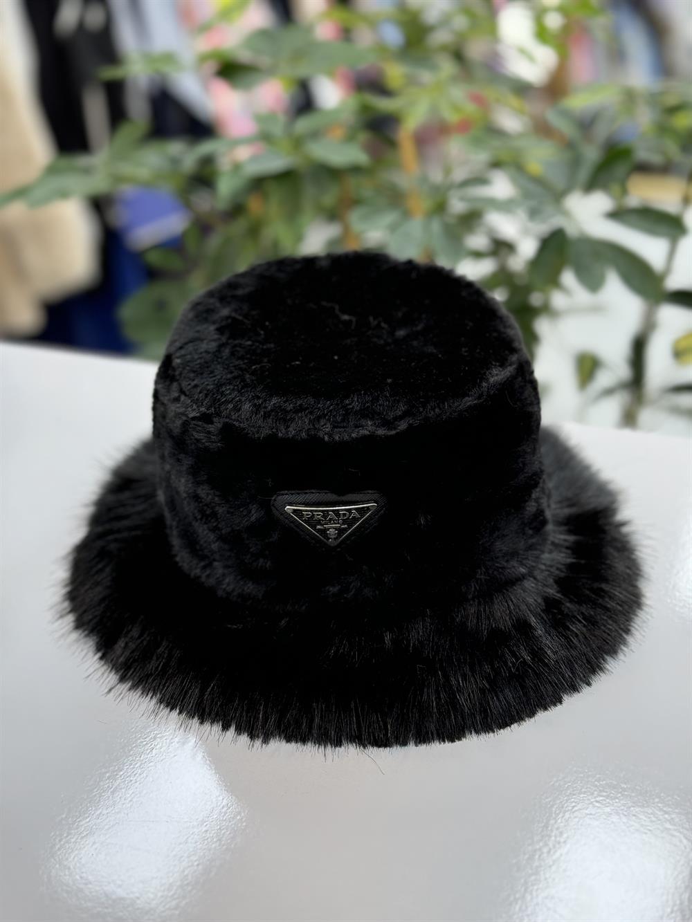 İthal Prada Şapka Siyah