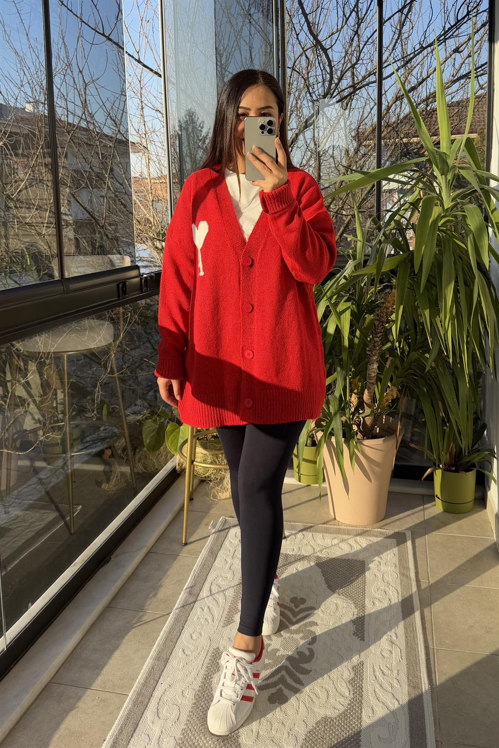 Kalpli Hırka Kırmızı