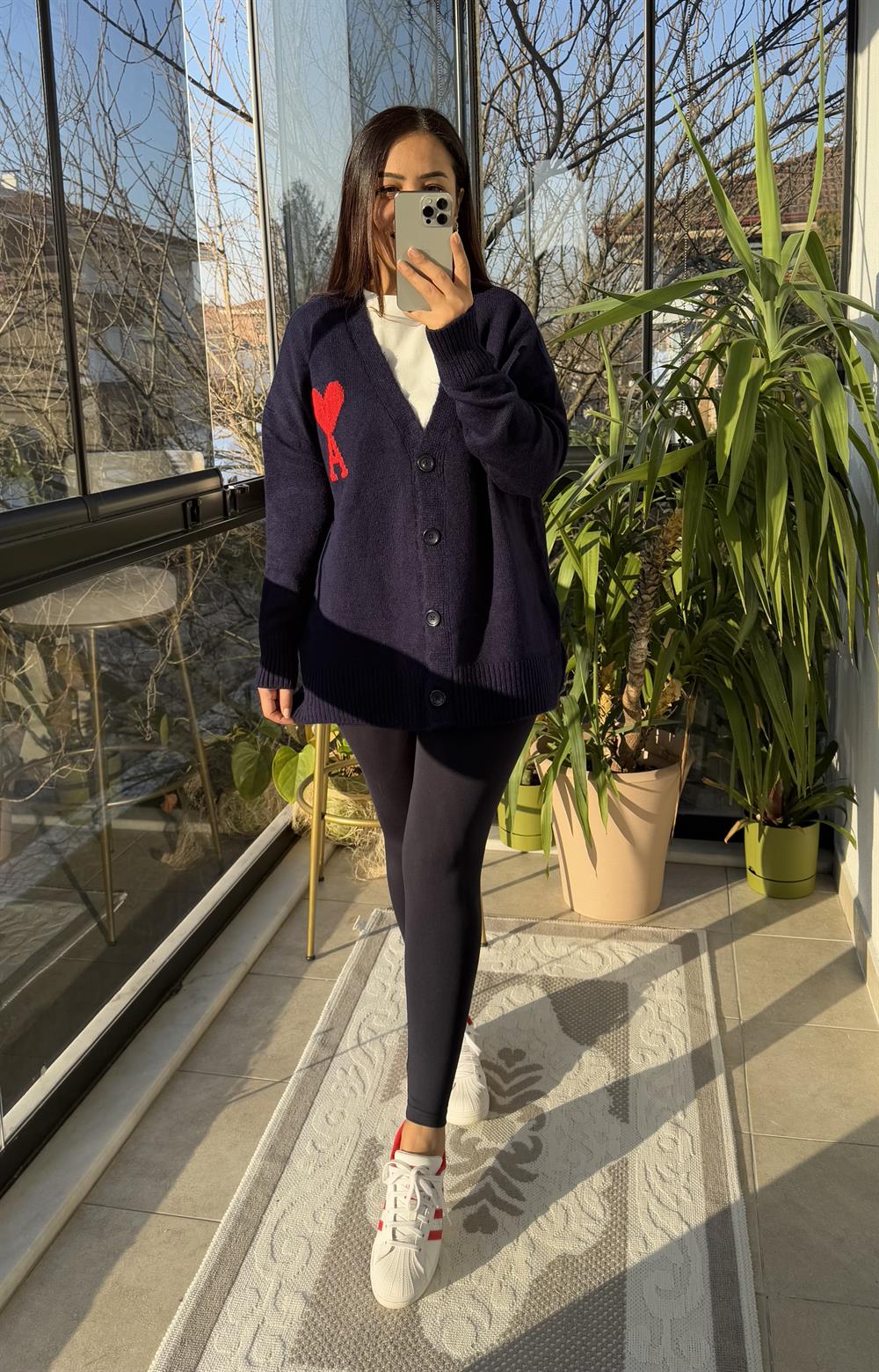 Kalpli Hırka Lacivert