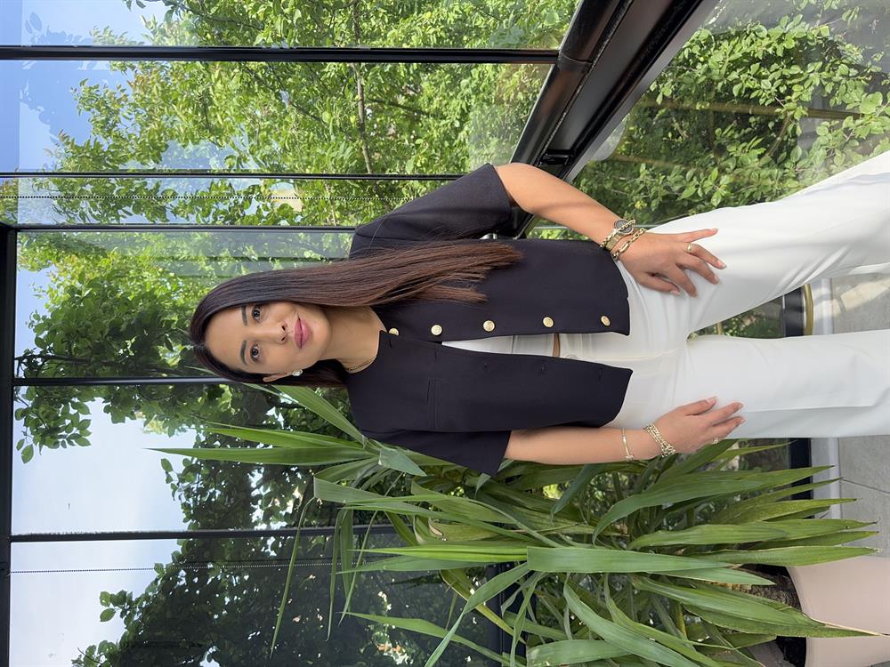 Kısa Kol Blazer Ceket Siyah