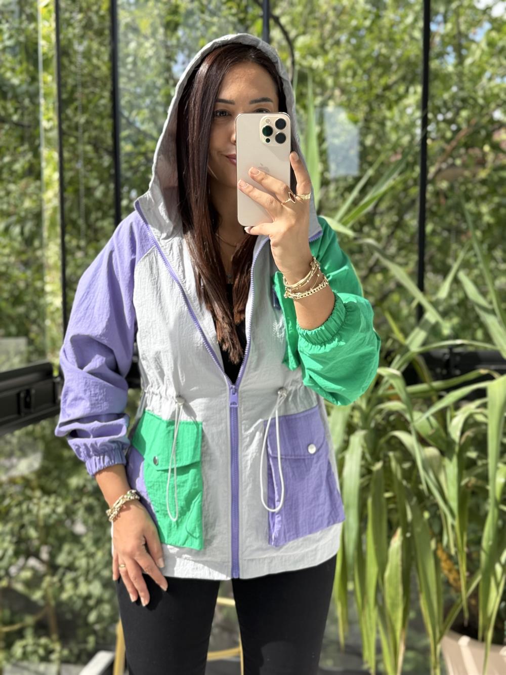 Krınkıl Yağmurluk Gri