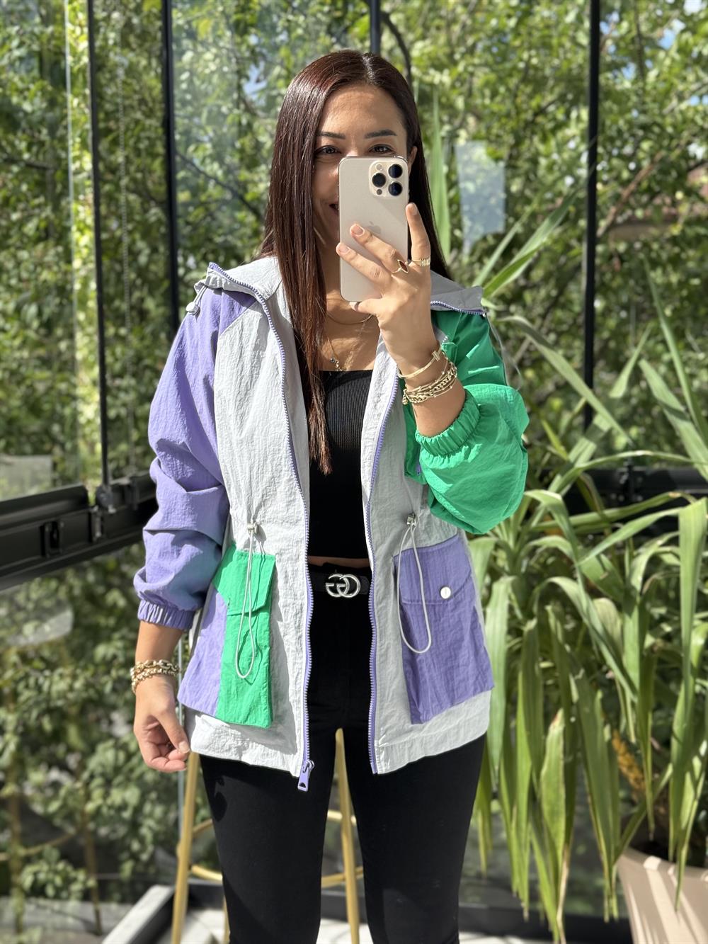 Krınkıl Yağmurluk Gri