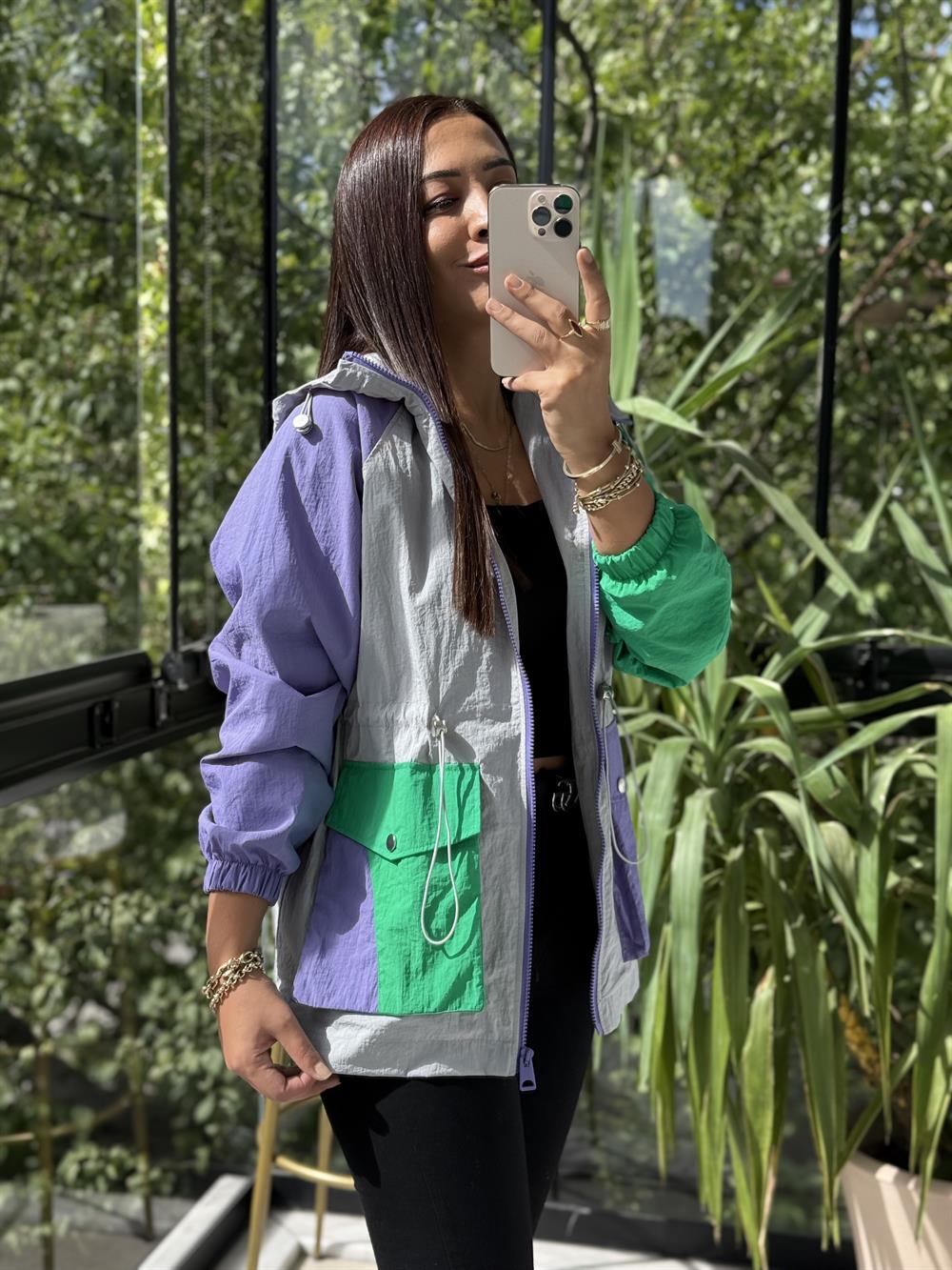 Krınkıl Yağmurluk Gri