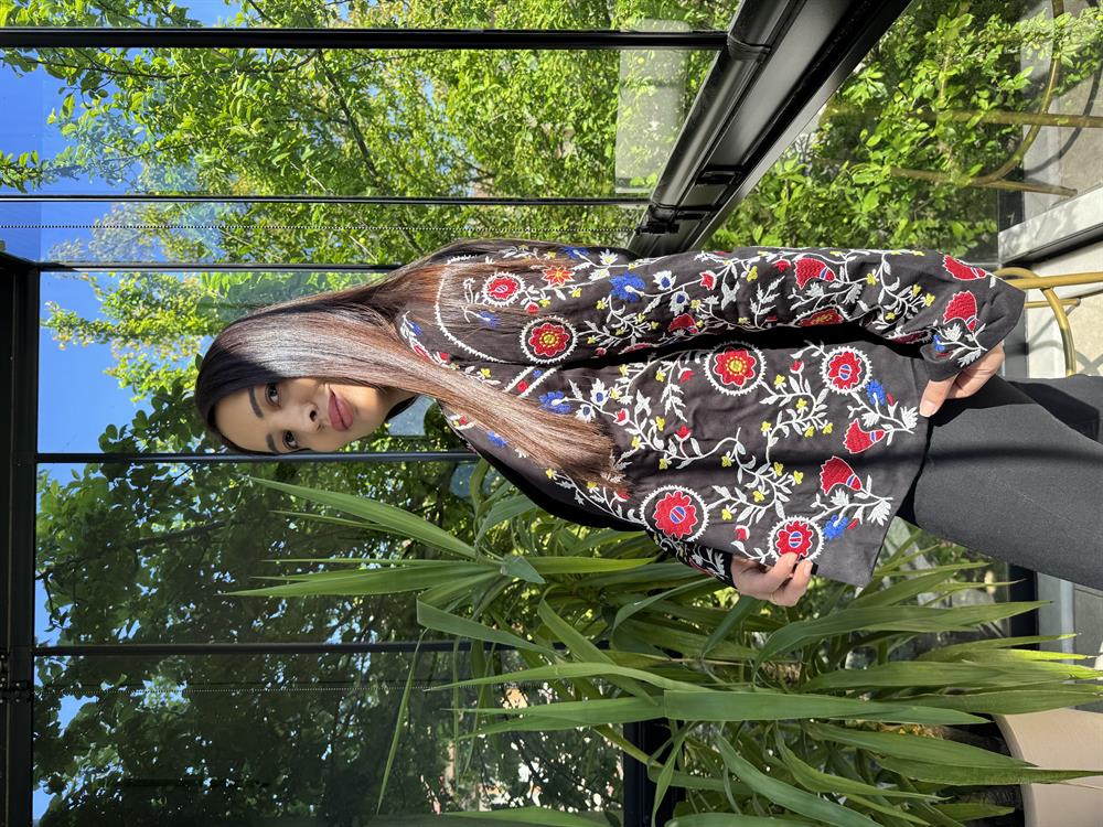 Lüx İşlemeli Ceket Siyah