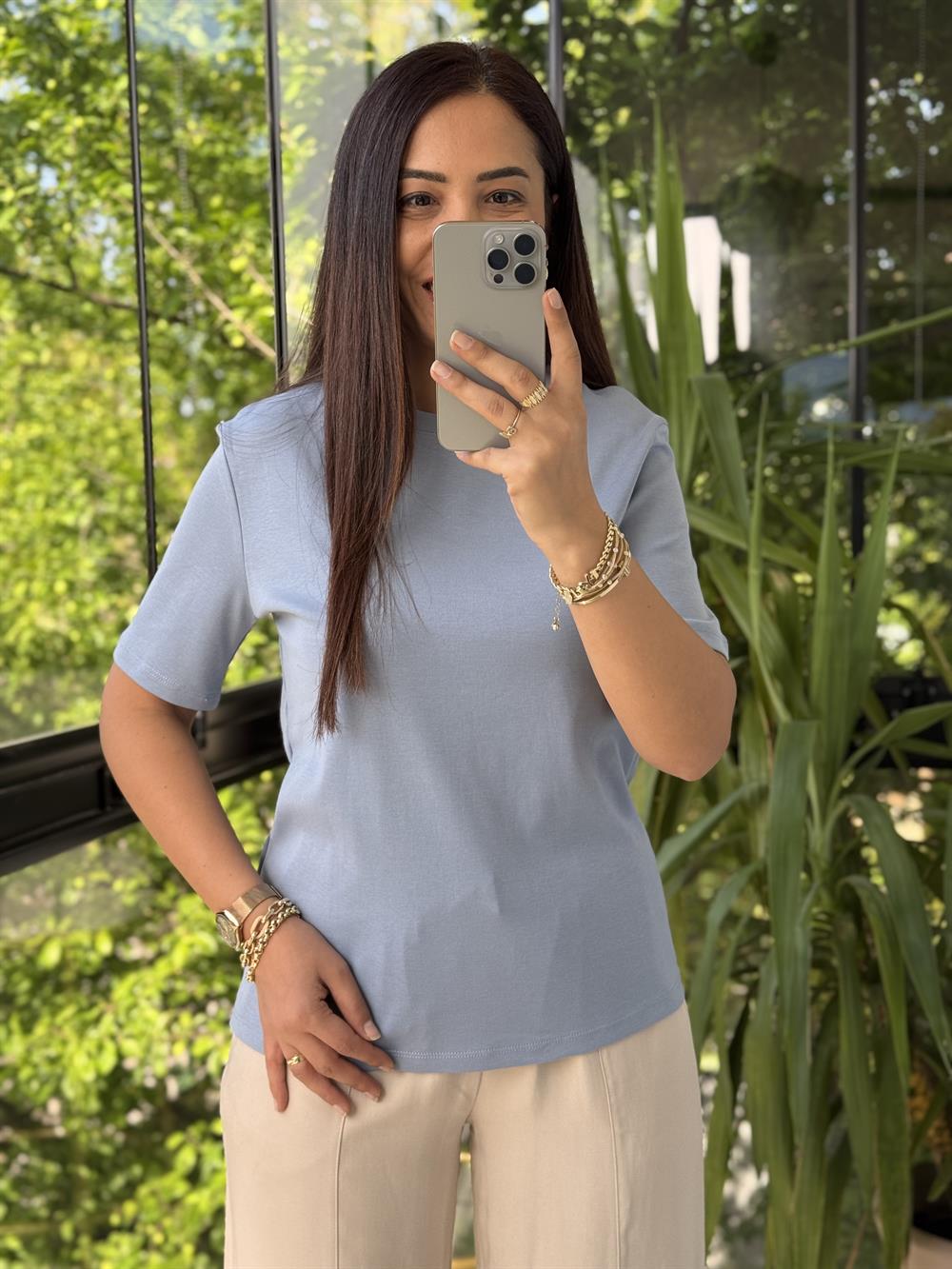 Massi Basic Tişört Bebe Mavi