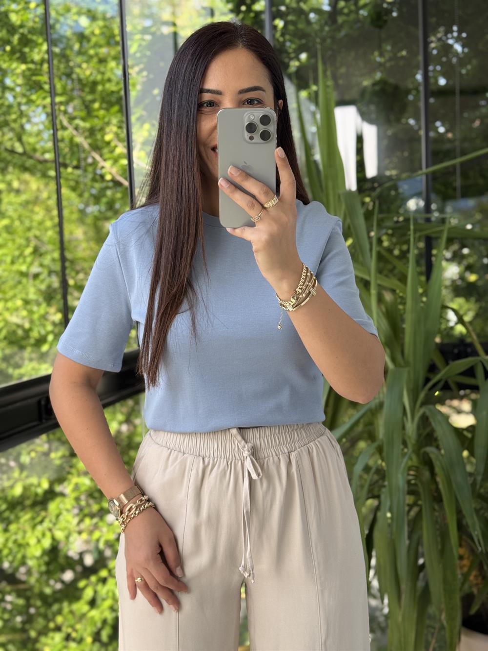 Massi Basic Tişört Bebe Mavi