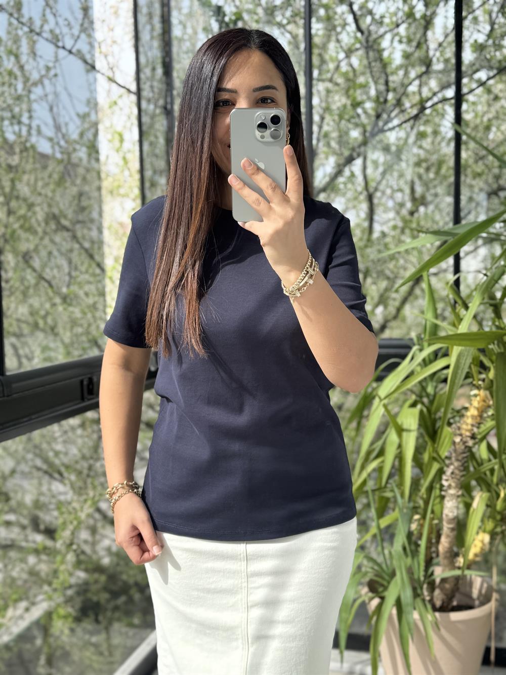 Massi Basic Tişört Lacivert