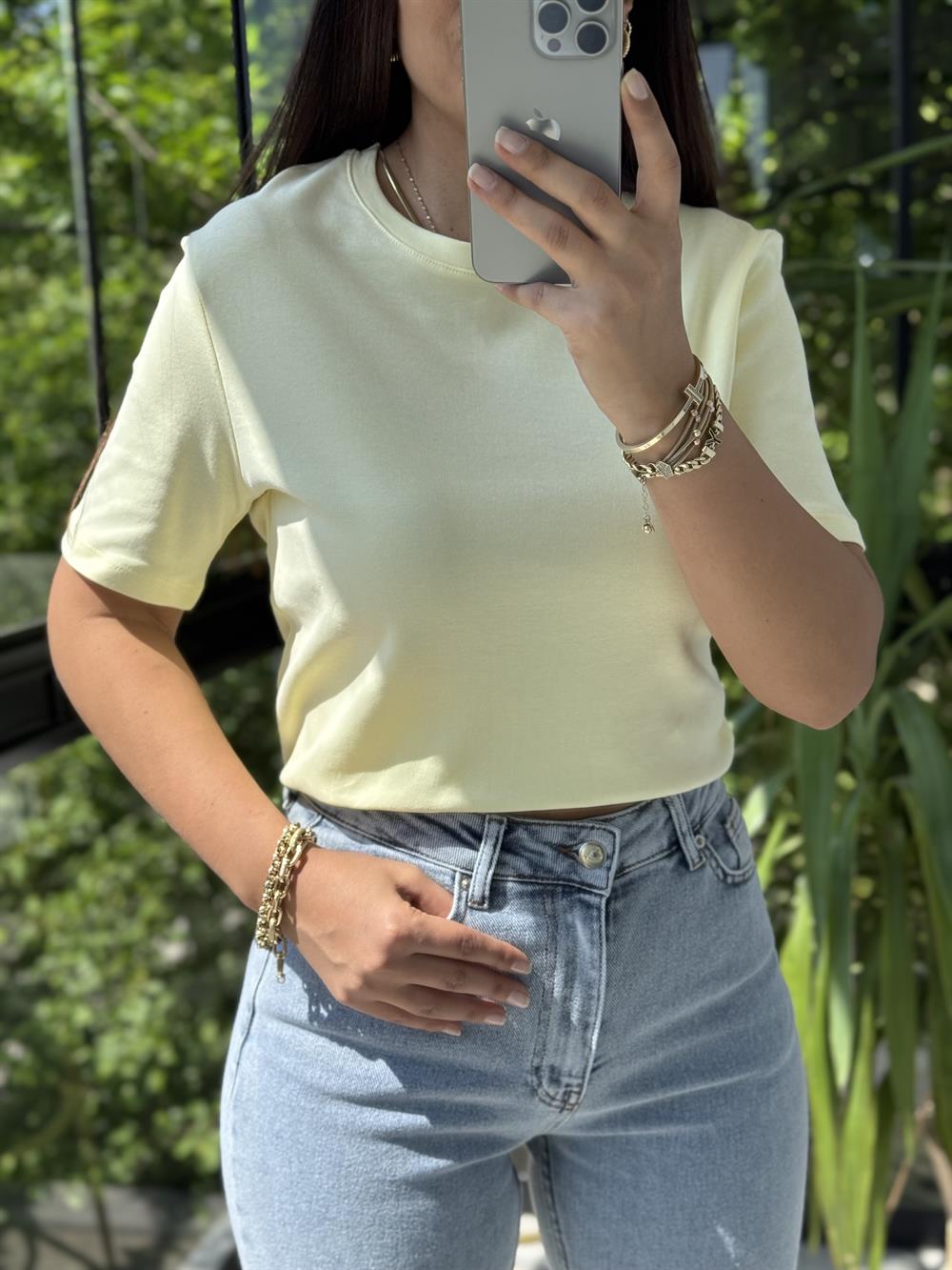 Massi Basic Tişört Sarı