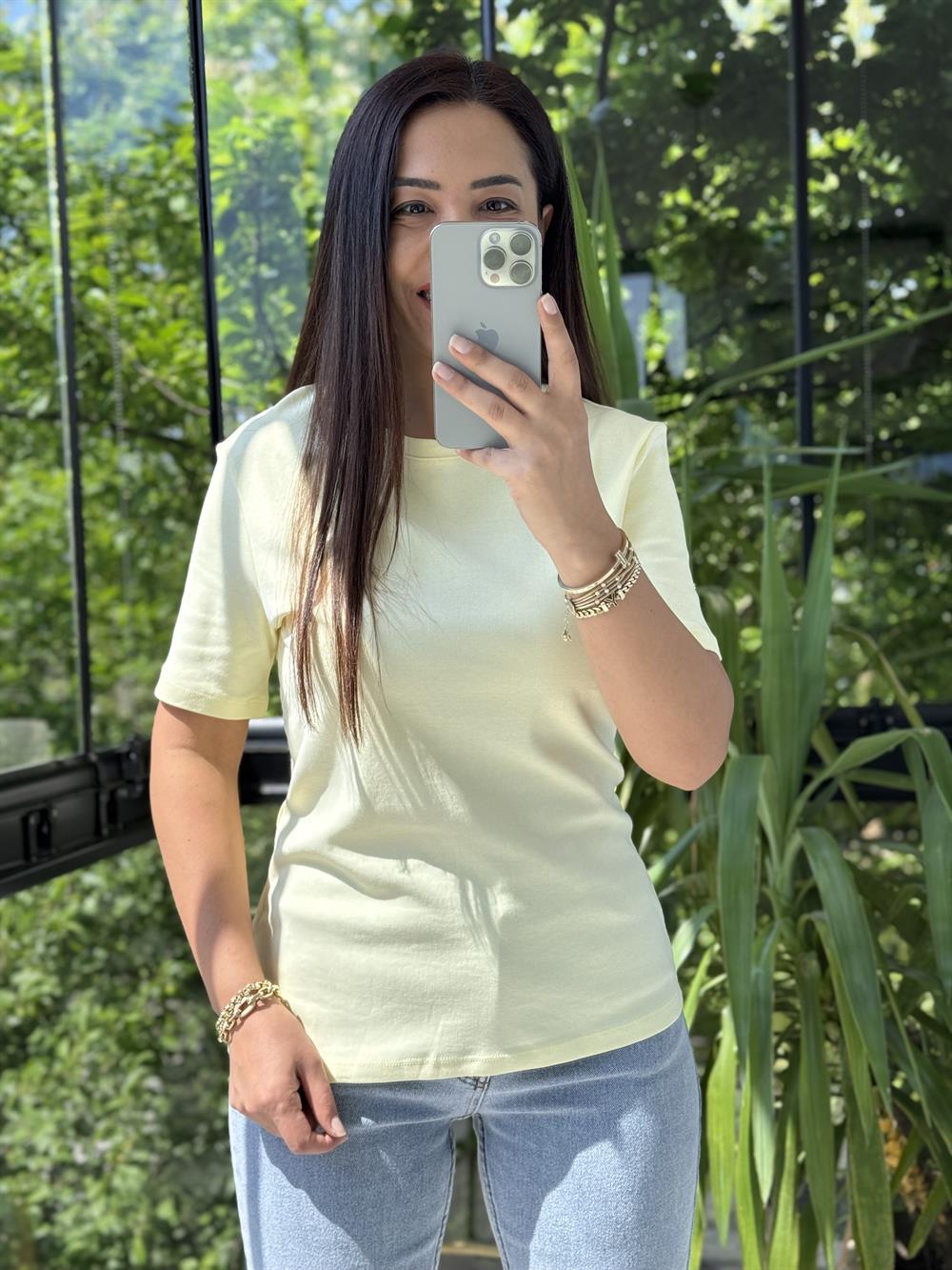 Massi Basic Tişört Sarı