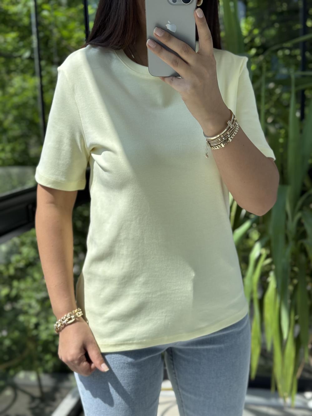 Massi Basic Tişört Sarı