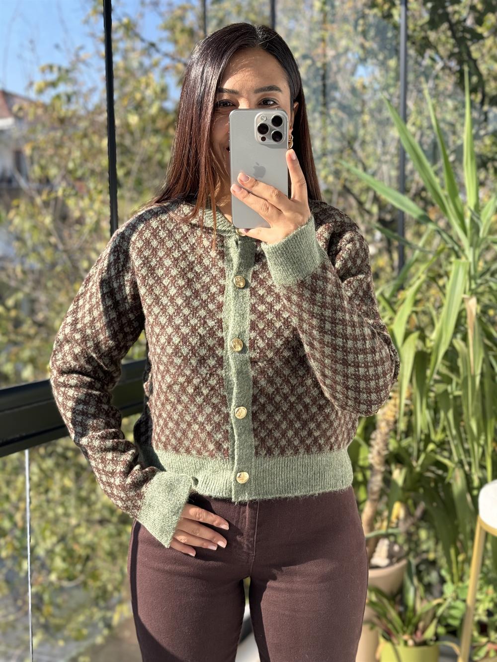 Massi Hırka Haki Yeşili