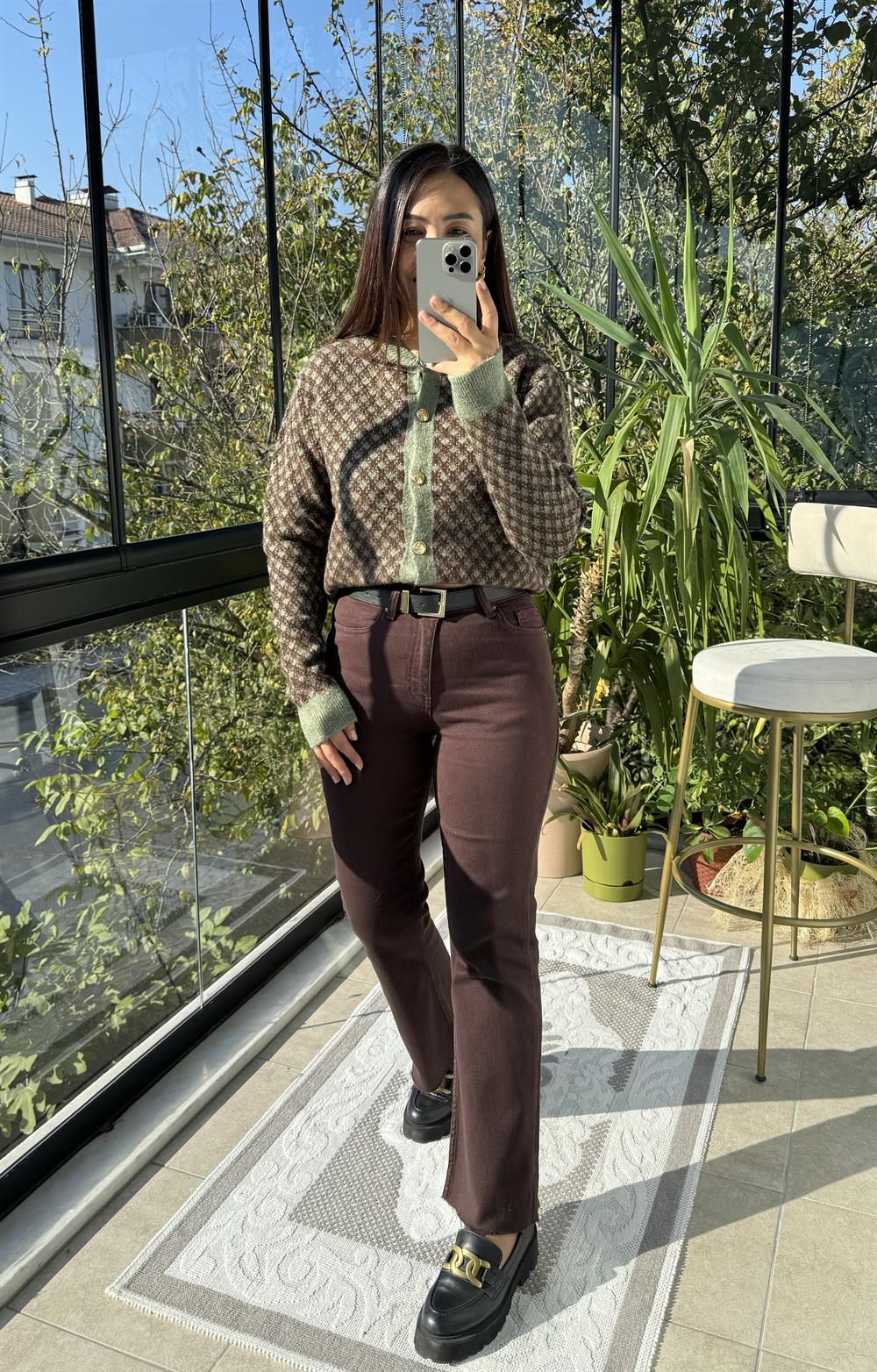 Massi Hırka Haki Yeşili