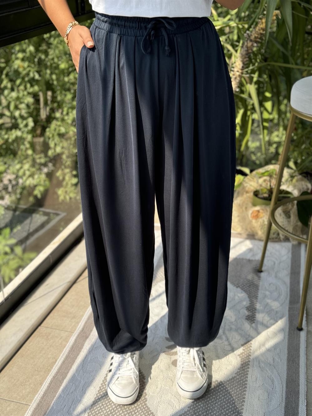 Modal Şalvar Pantolon Lacivert