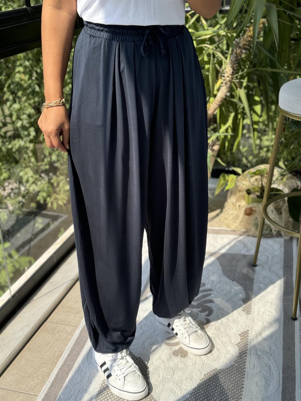 Modal Şalvar Pantolon Lacivert