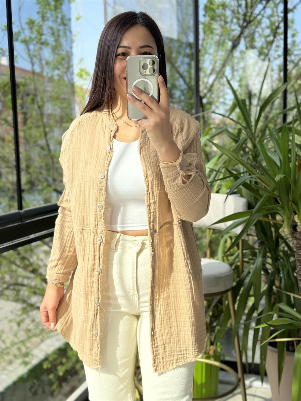 Natural Hırka Gömlek Bisküvi