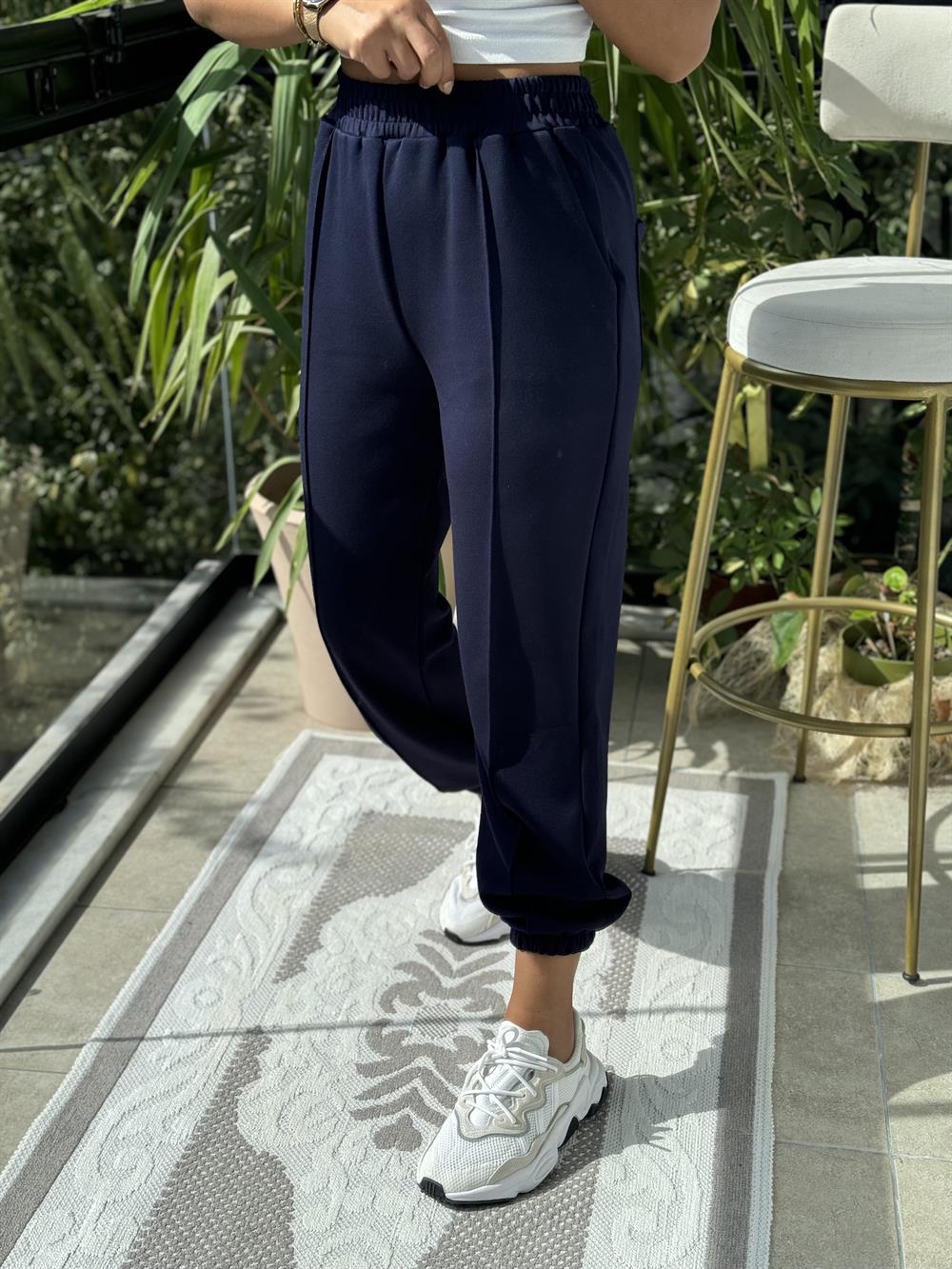 Önü Fitilli Eşofman Lacivert