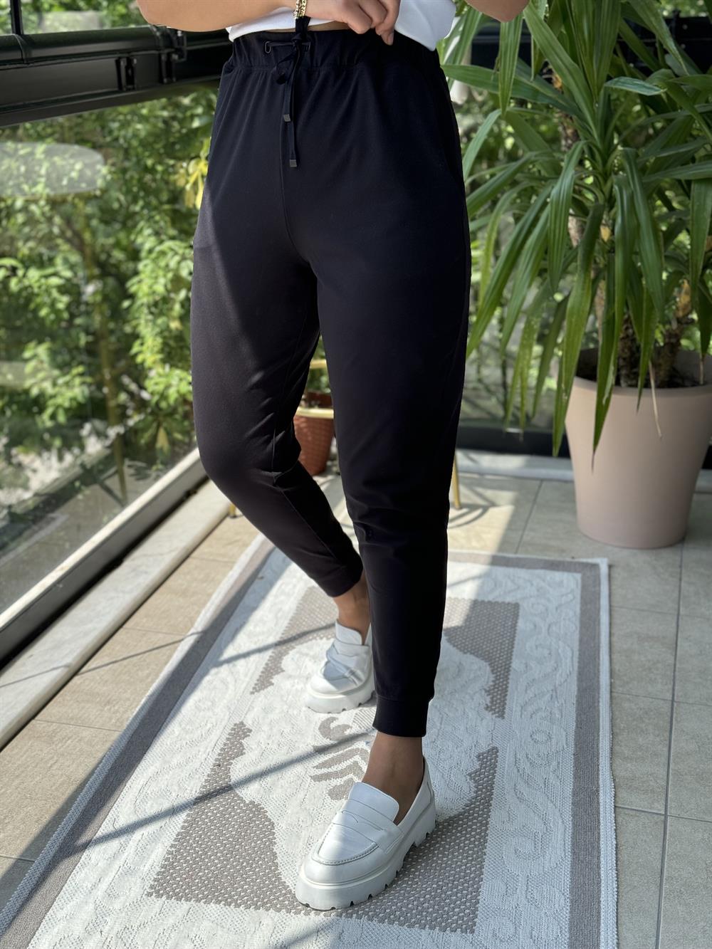 Oysho İpli Lüx Kalite Eşofman Siyah