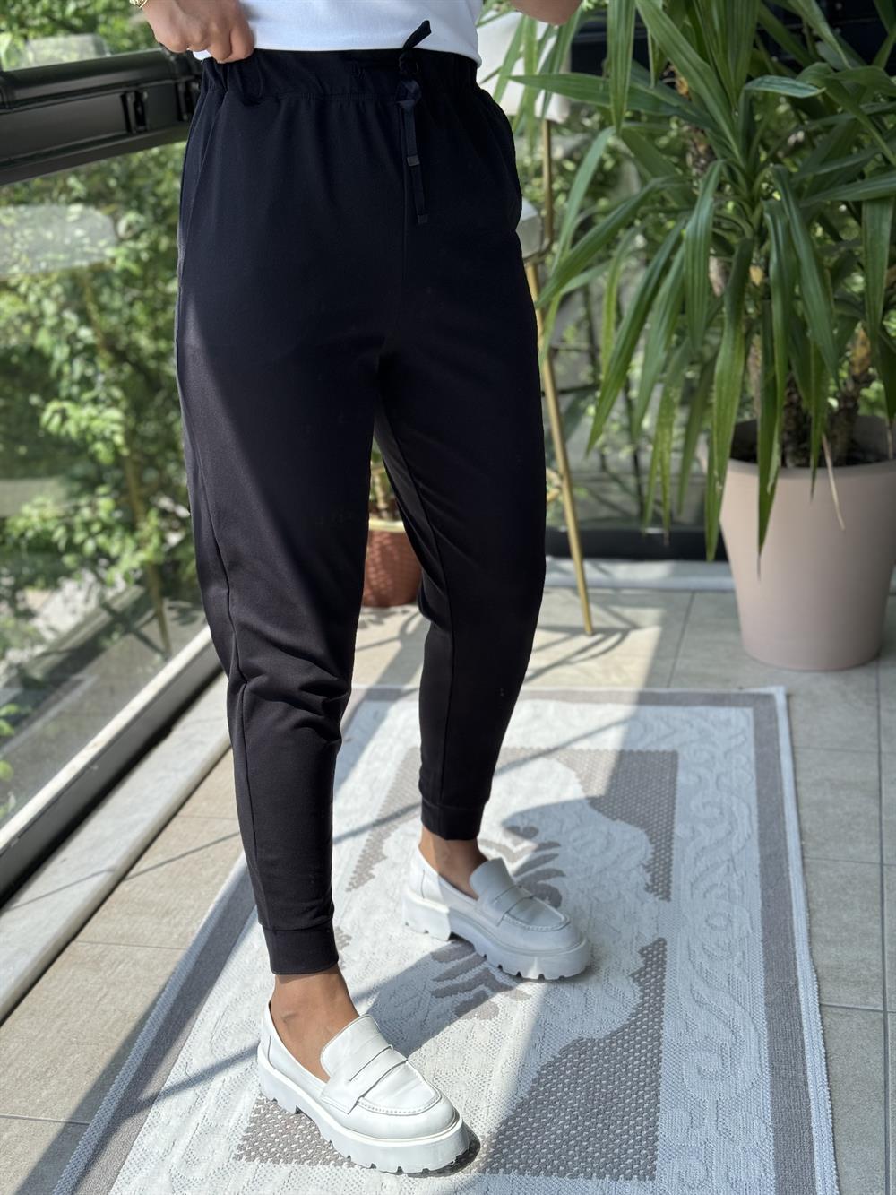 Oysho İpli Lüx Kalite Eşofman Siyah