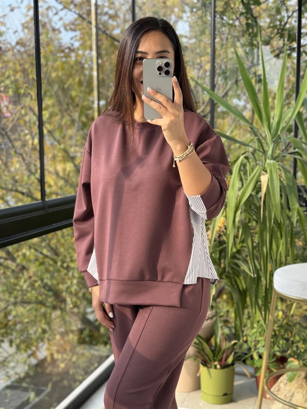 Oysho Modal Eşofman Takım Kahve