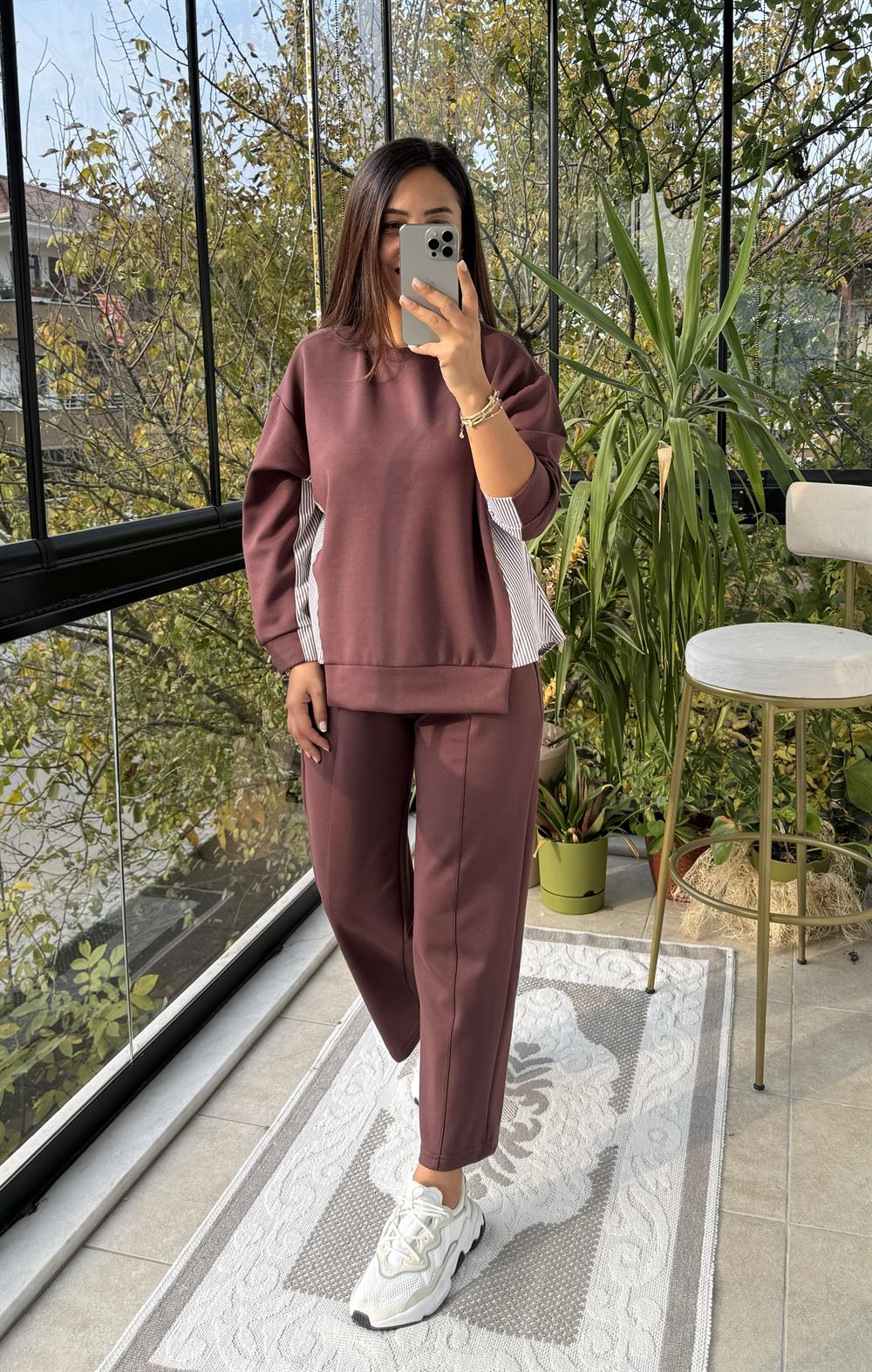 Oysho Modal Eşofman Takım Kahve