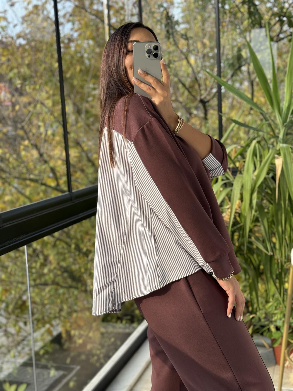 Oysho Modal Eşofman Takım Kahve