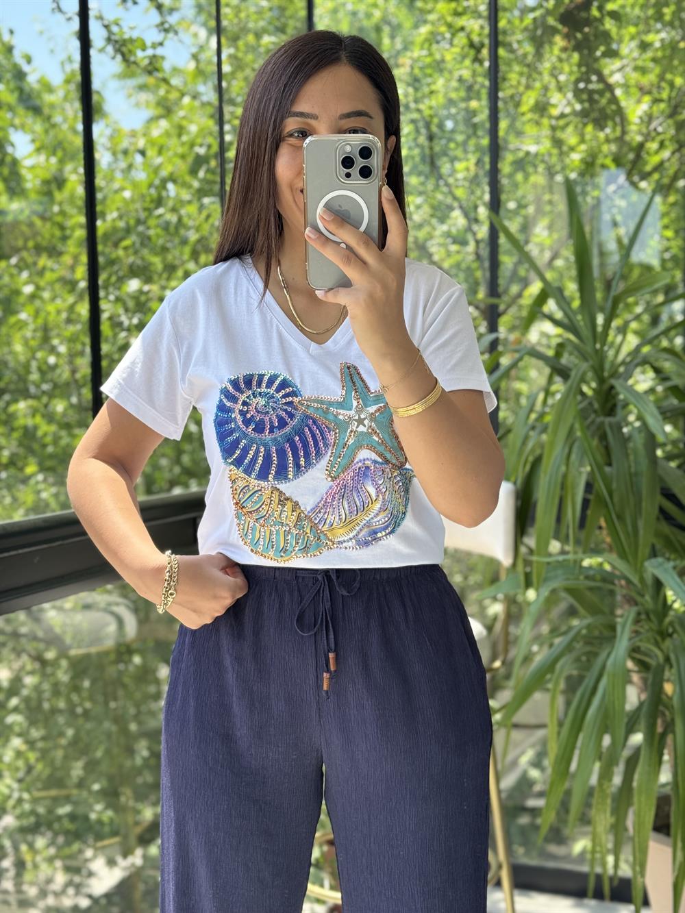 Pamuklu Tişört Deniz Yıldızı