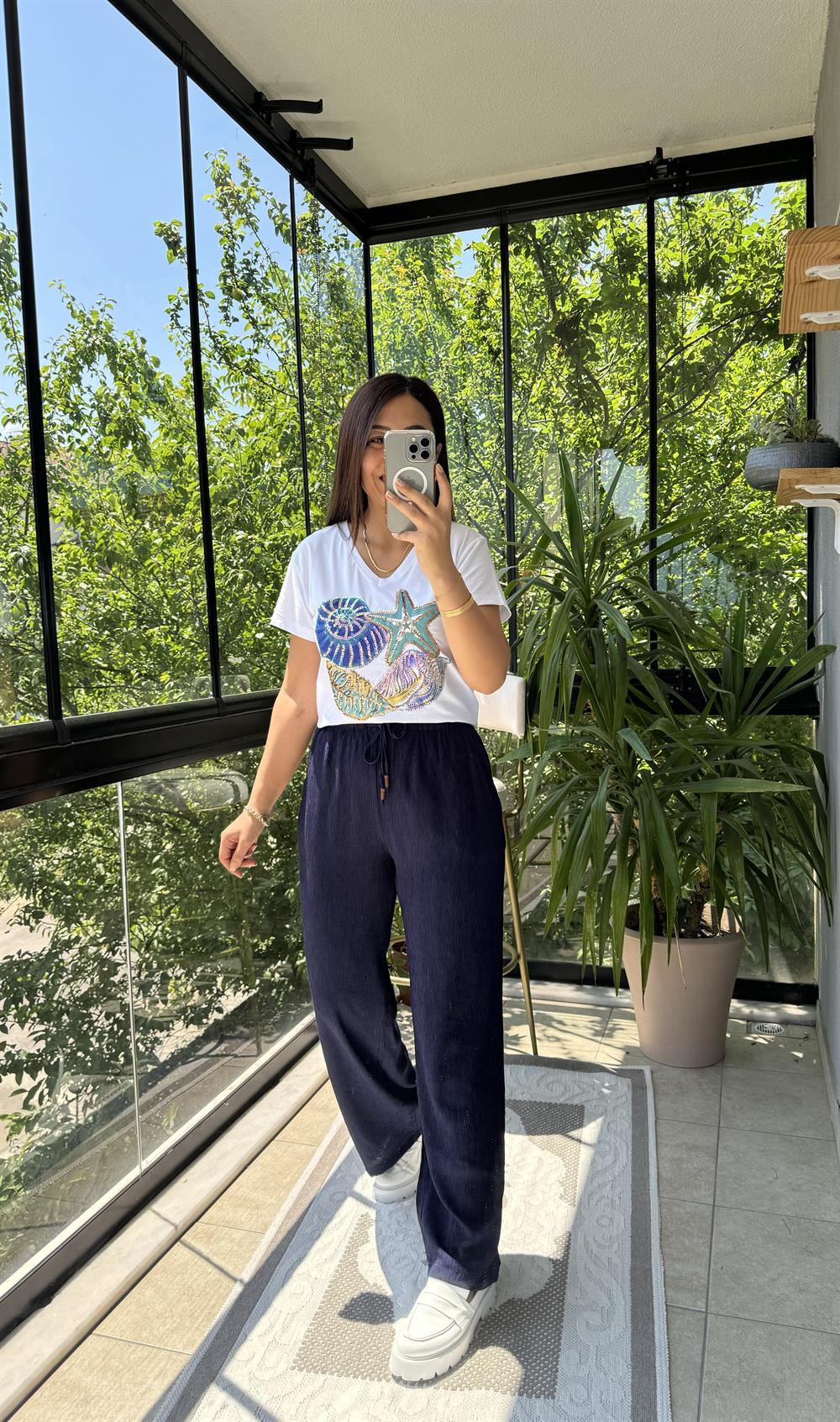 Pamuklu Tişört Deniz Yıldızı