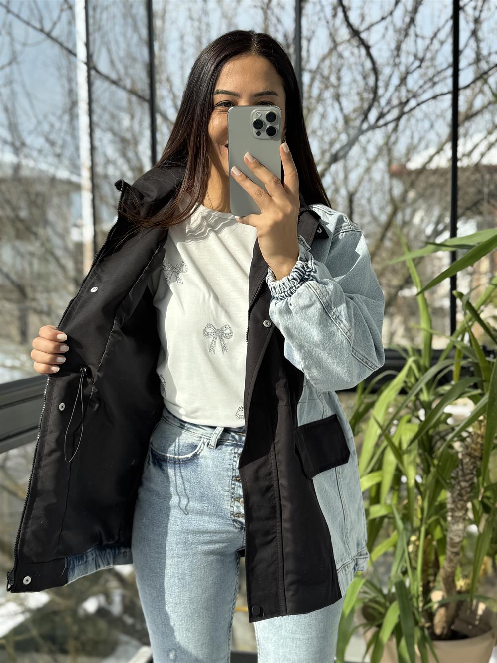 Parka Mix Yağmurluk Siyah