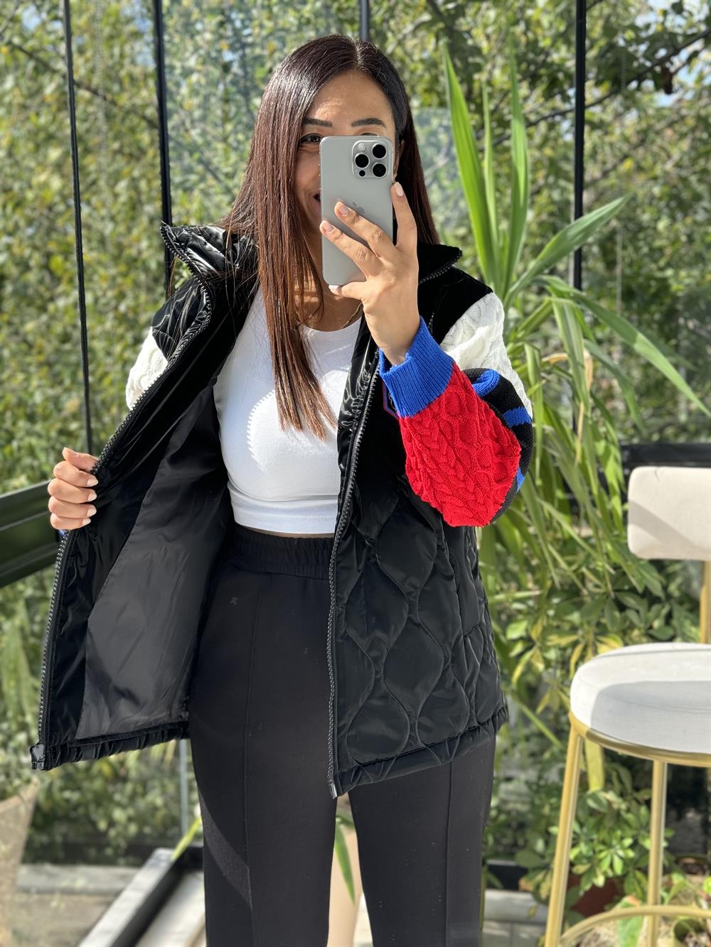 Pearl Triko Mont Siyah