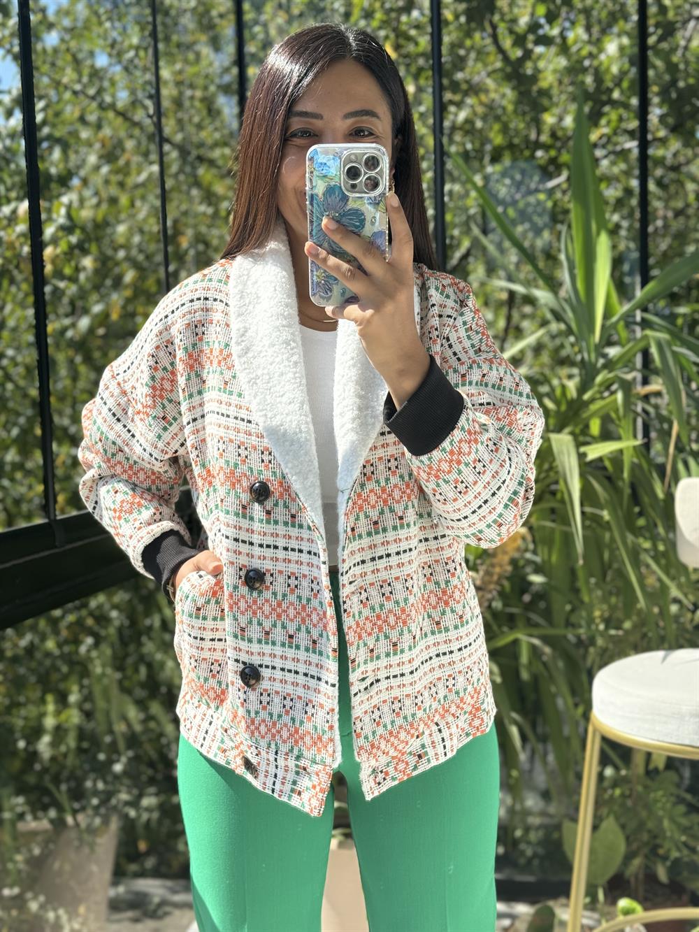 Pelüş Mont Turuncu