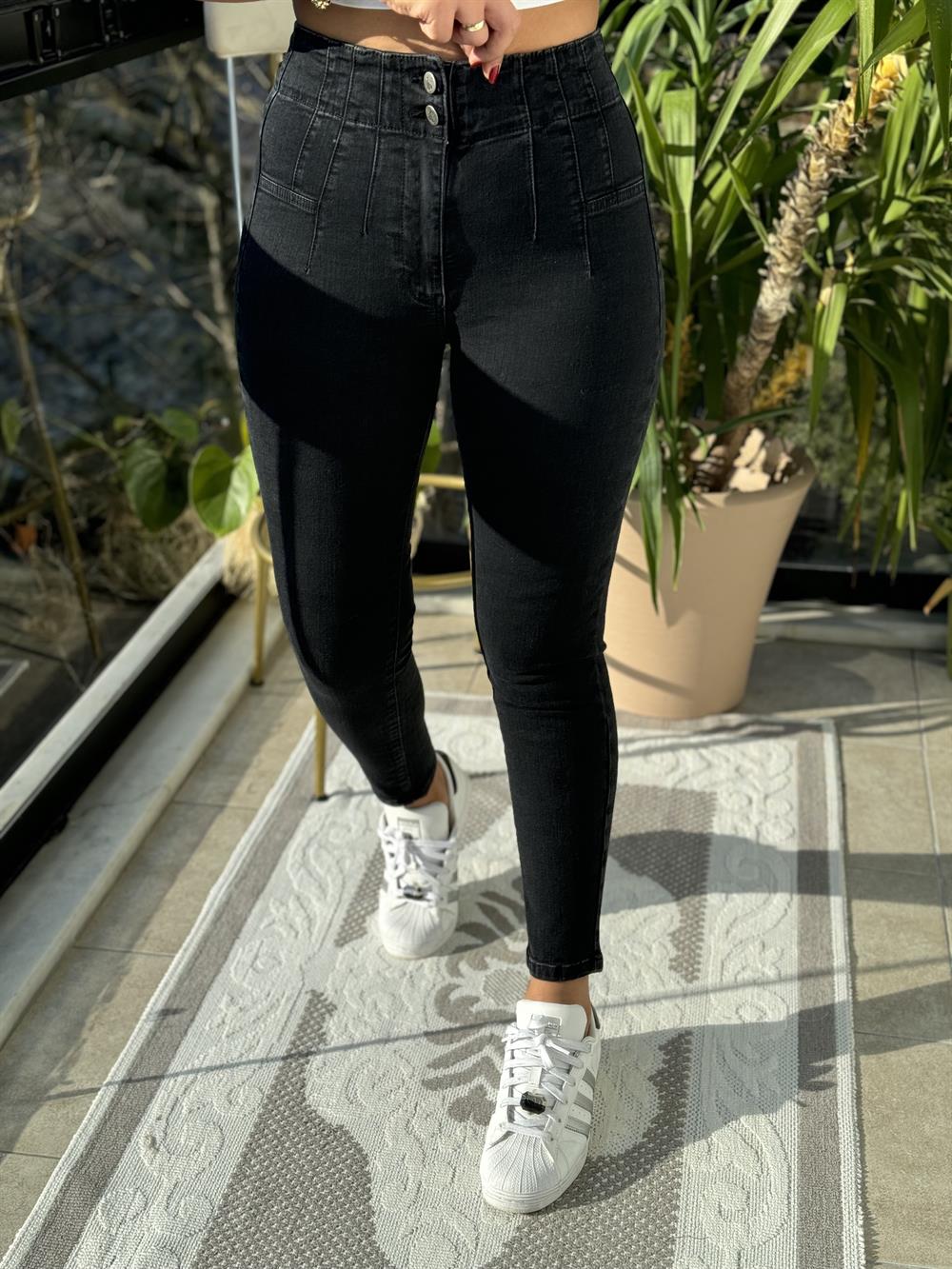 Pensli Skinny Kot Pantolon Antrasit