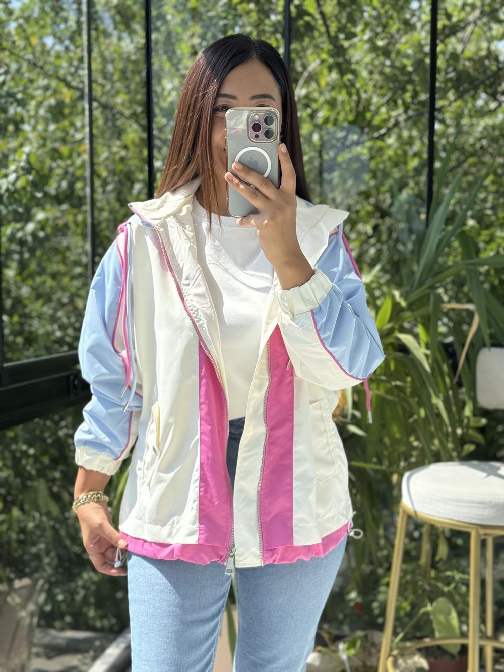 Rainbow Yağmurluk Fuşya