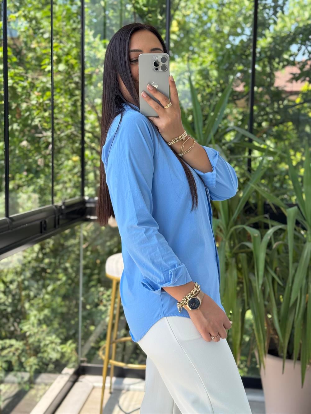 Slimfit Gömlek Mavi